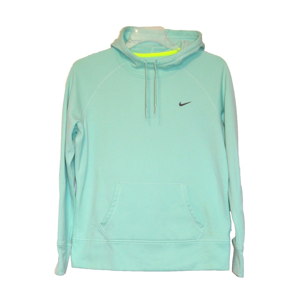 Nike Therma-FIT Womens L Light Green Pullover Hoodie
